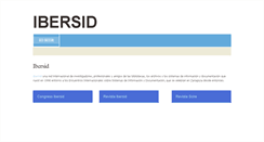 Desktop Screenshot of ibersid.eu